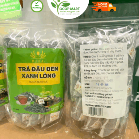 trà đậu đen xanh lòng - đặc sản tiền giang